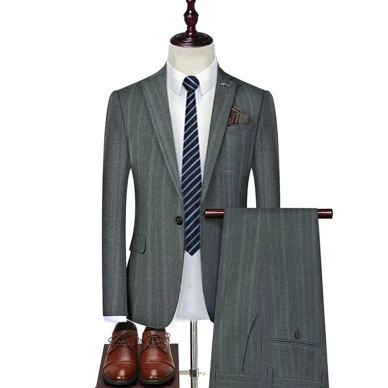 Aidase Jacket Vest Pants New Fashion Boutique Plaid Casual Office Business Men Suit Groom Wedding Dress Tuxedo 3 Pcs Blazers Set
