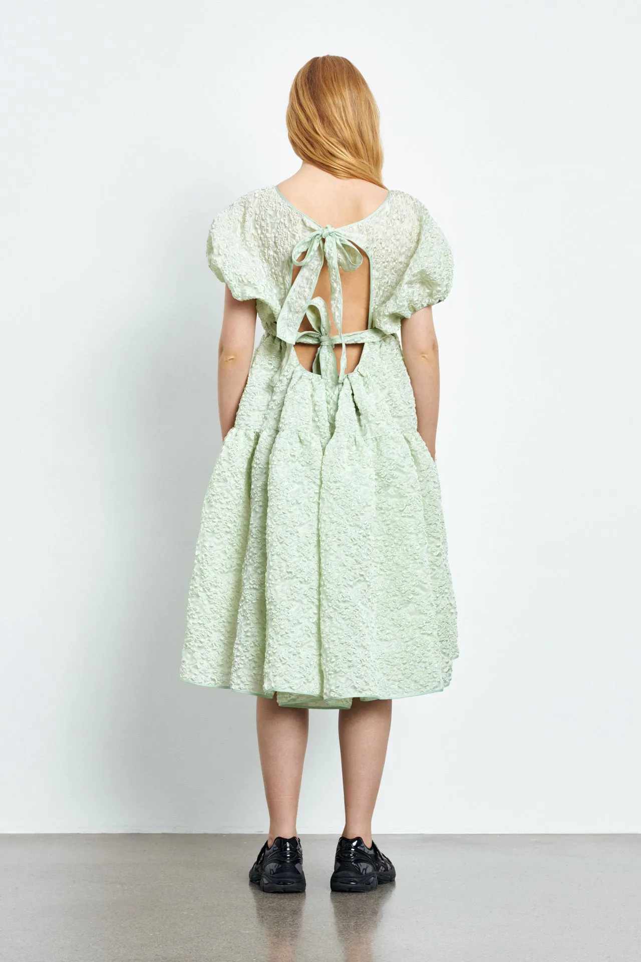 AMMI | DRESS GRASMERE MATELASSÉ PISTACHIO