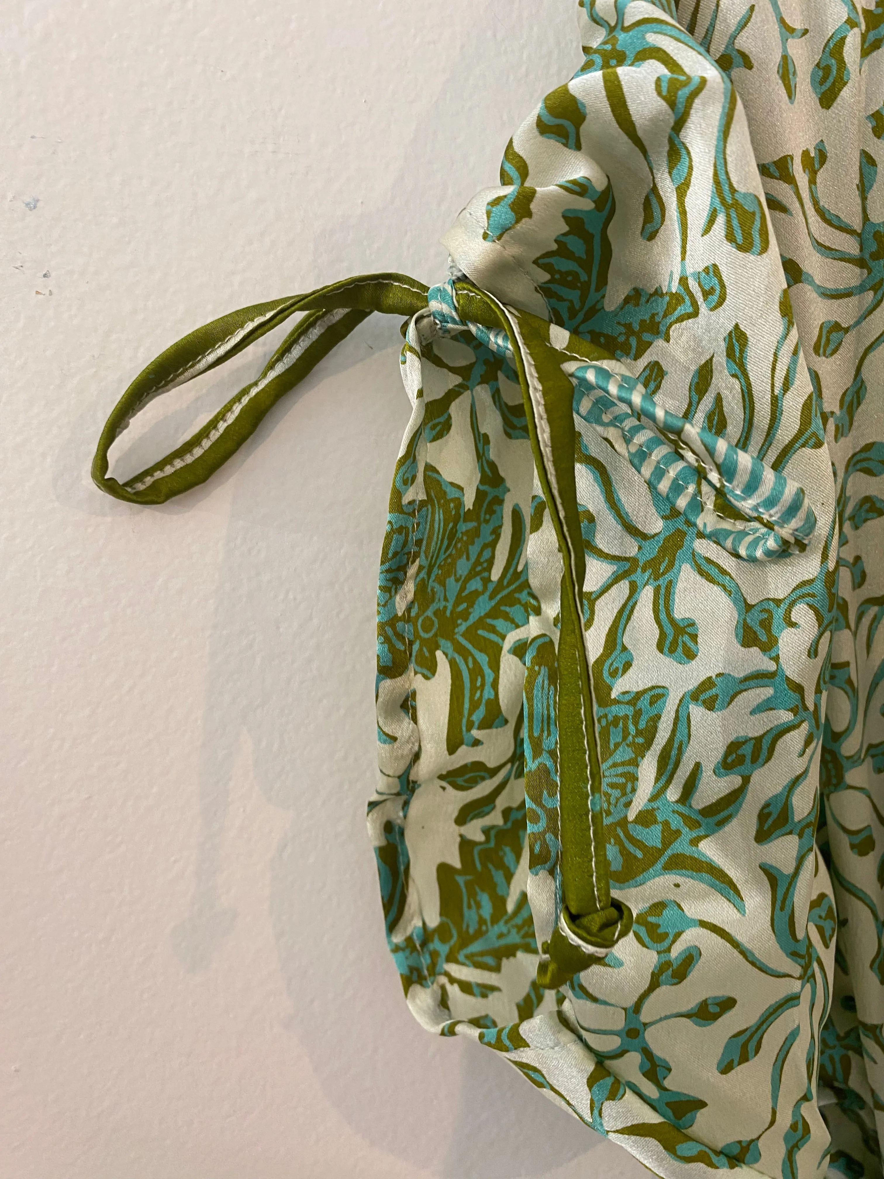 Antibes Silk Dress in Peridot