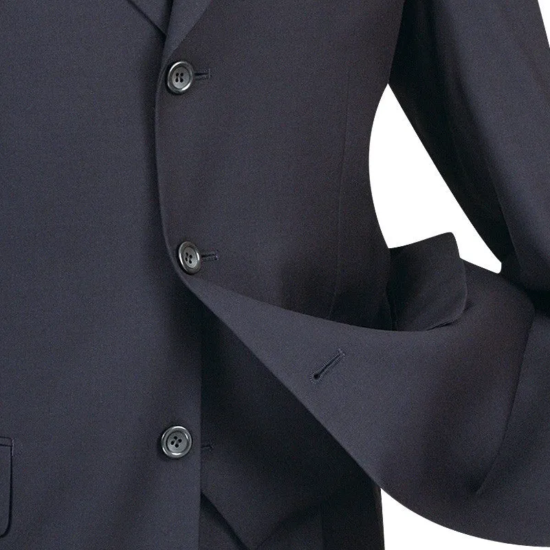 Avalon Collection - Regular Fit Men's Suit 3 Button 3 Piece Navy