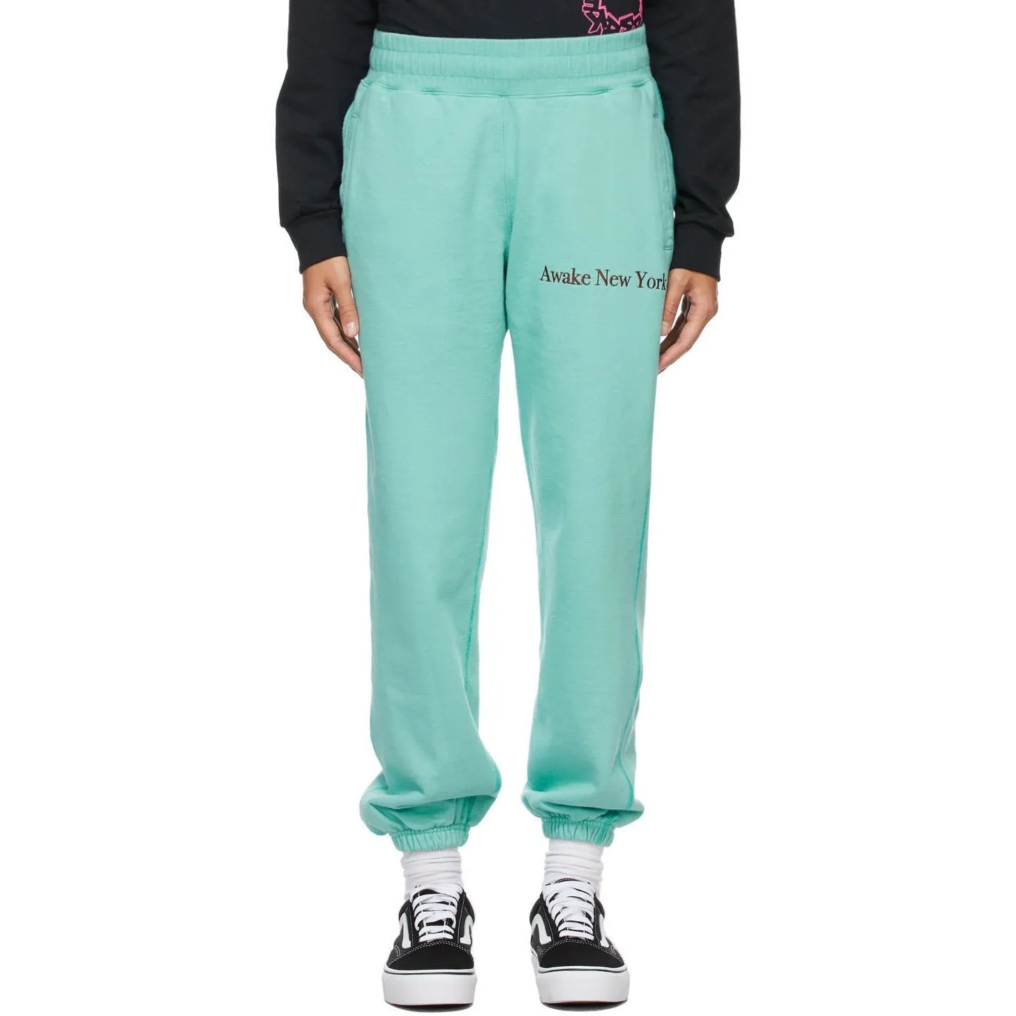 Awake NY Blue Classic Outline Logo Lounge Pants