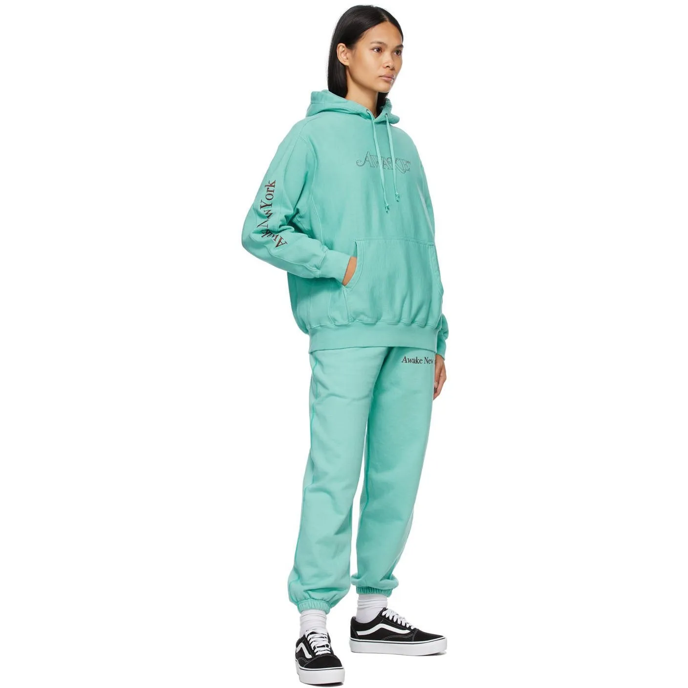 Awake NY Blue Classic Outline Logo Lounge Pants