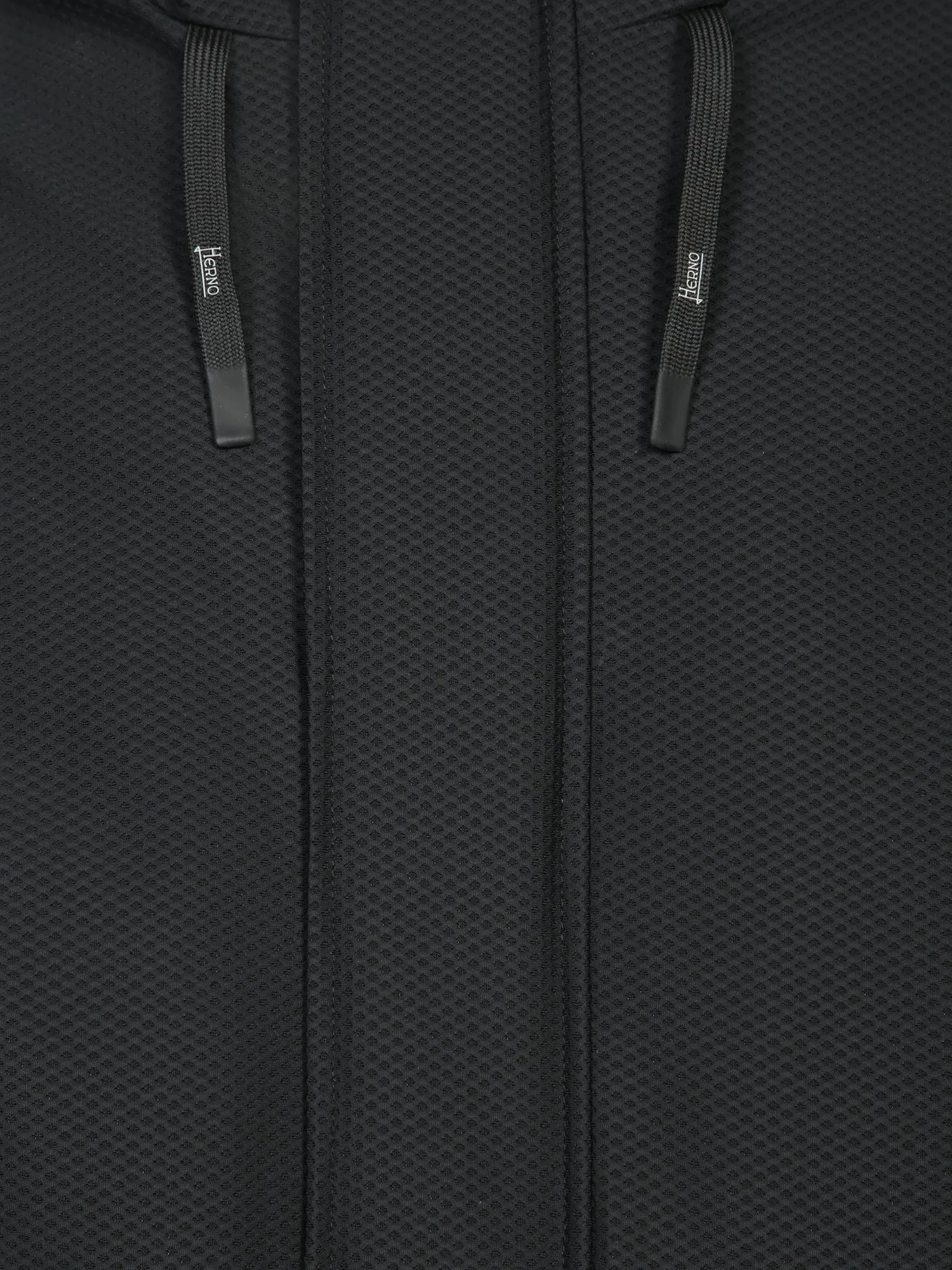 Black Padded Three-Quarter Coat