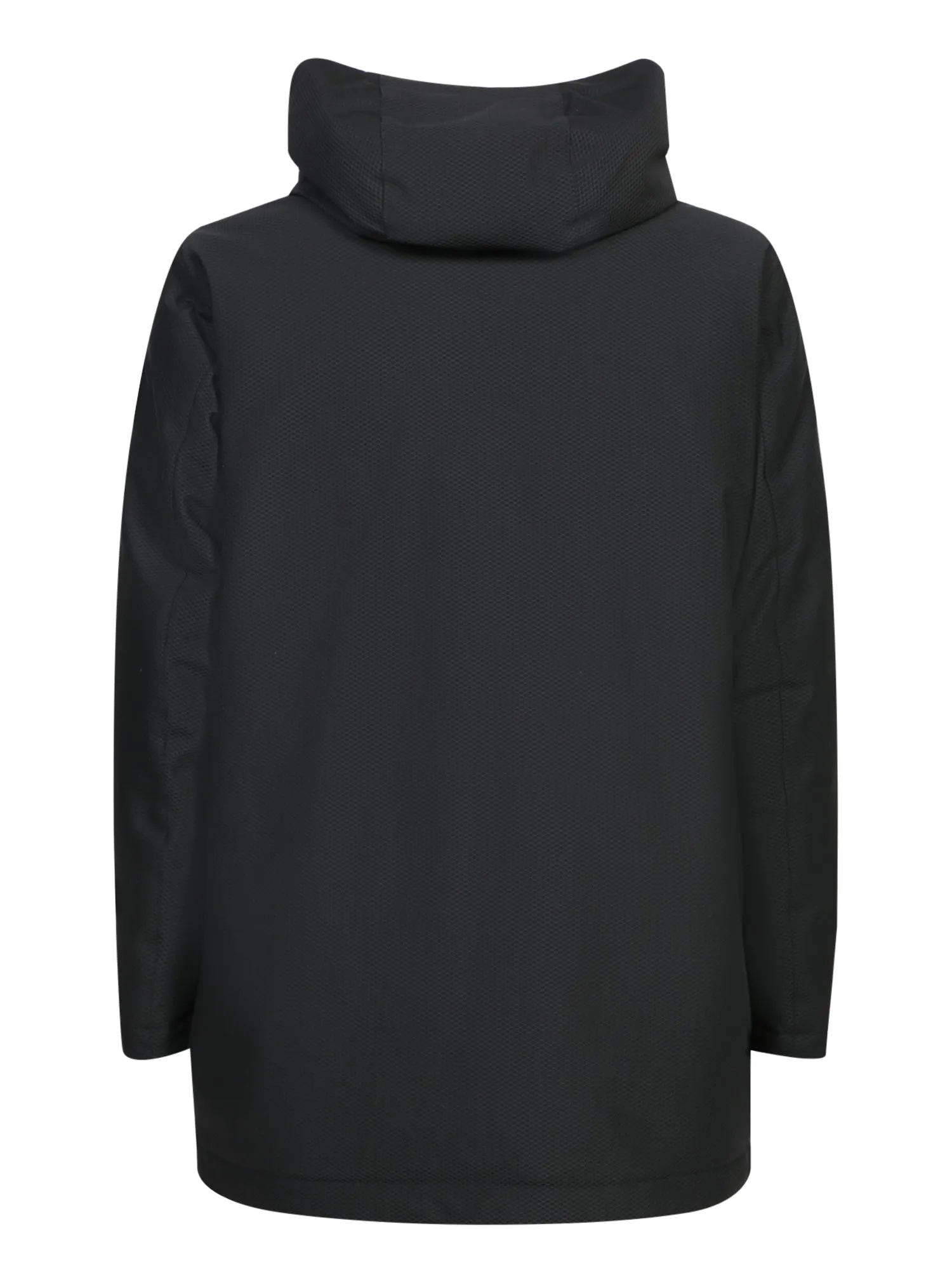Black Padded Three-Quarter Coat