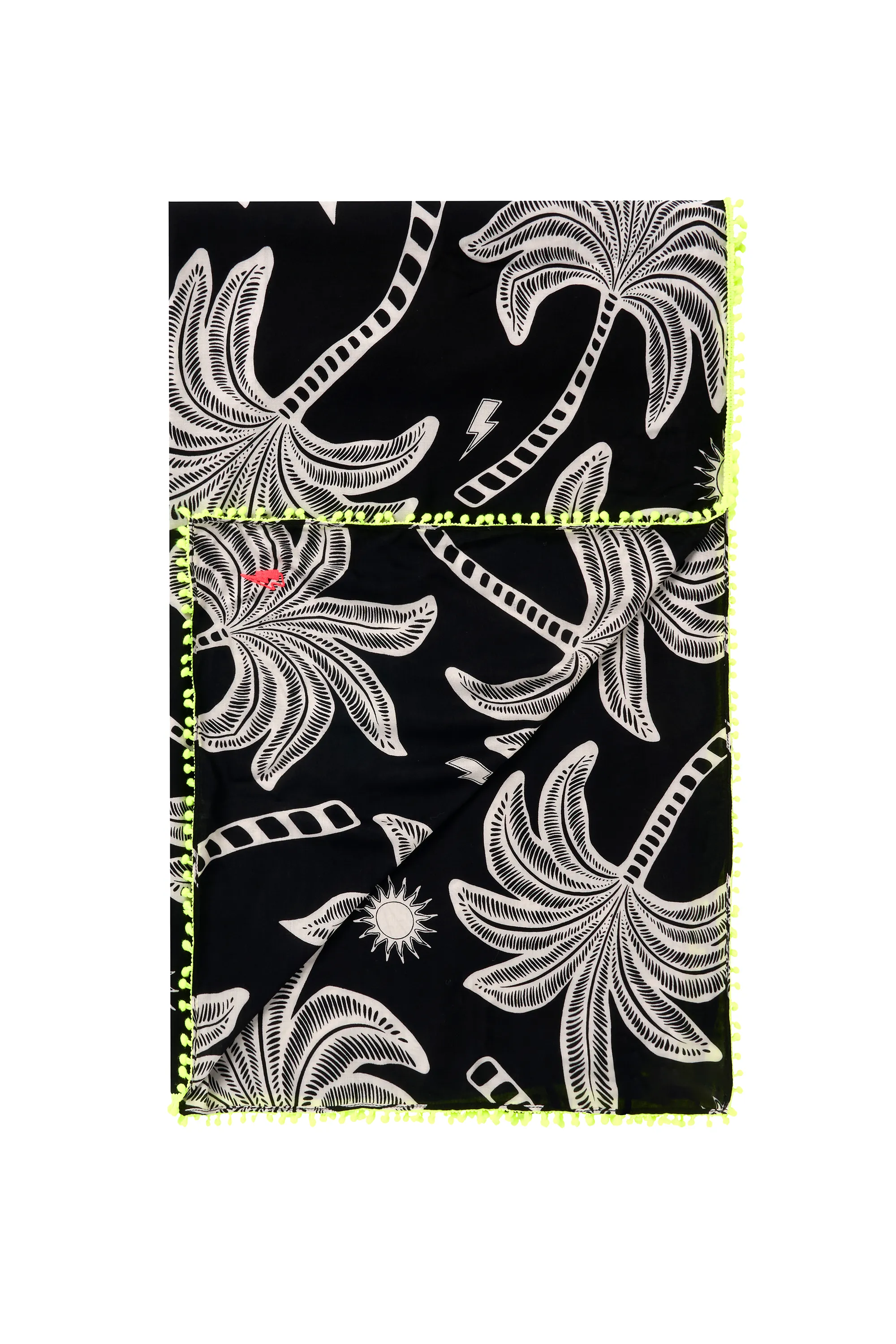 Black Palm Spring Charity Super Scarf