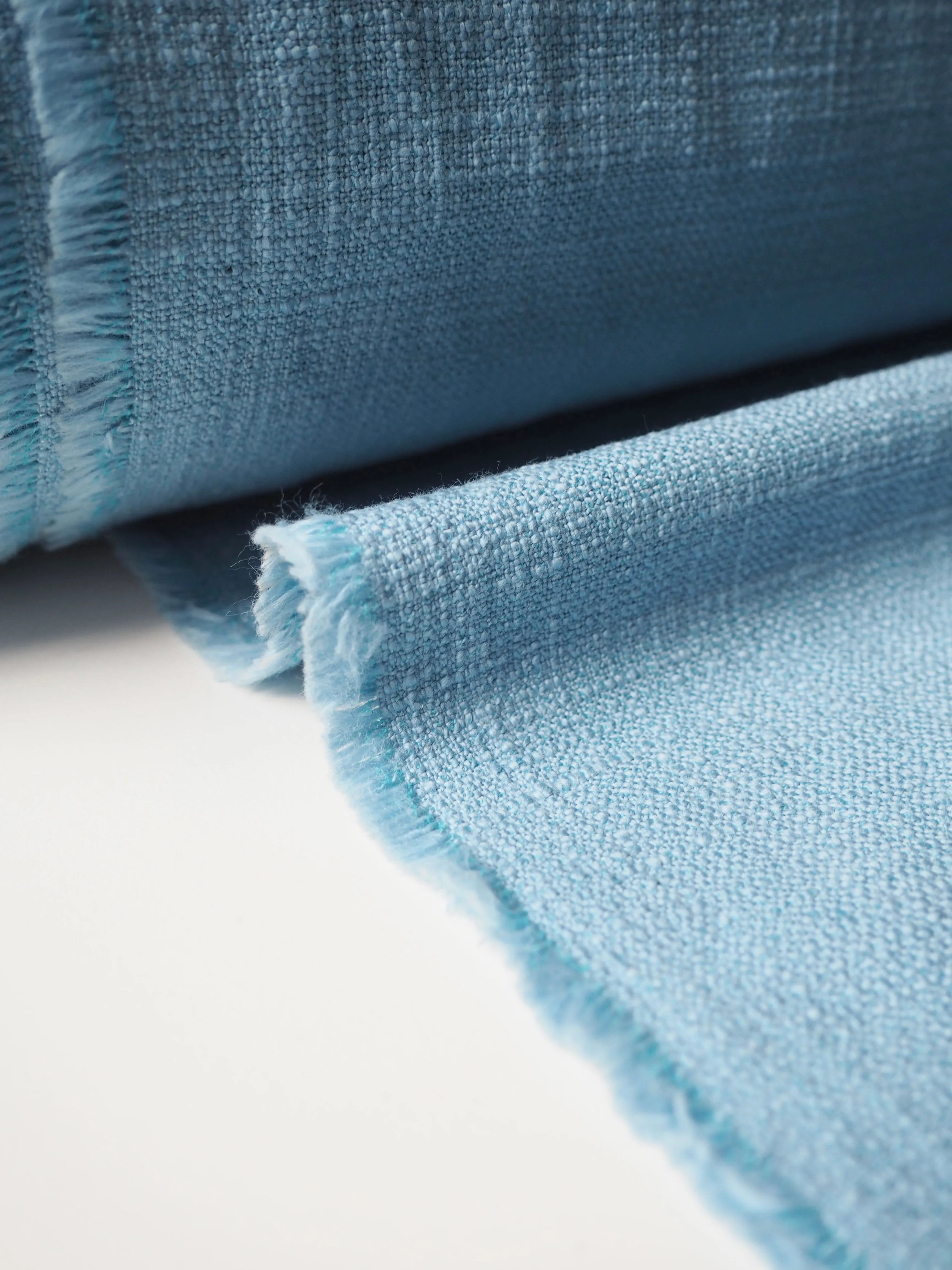 Blue Cotton Tweed