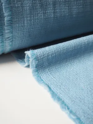 Blue Cotton Tweed