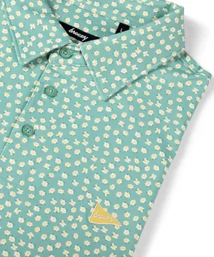 Breezy Performance Polo - Green Magnolias