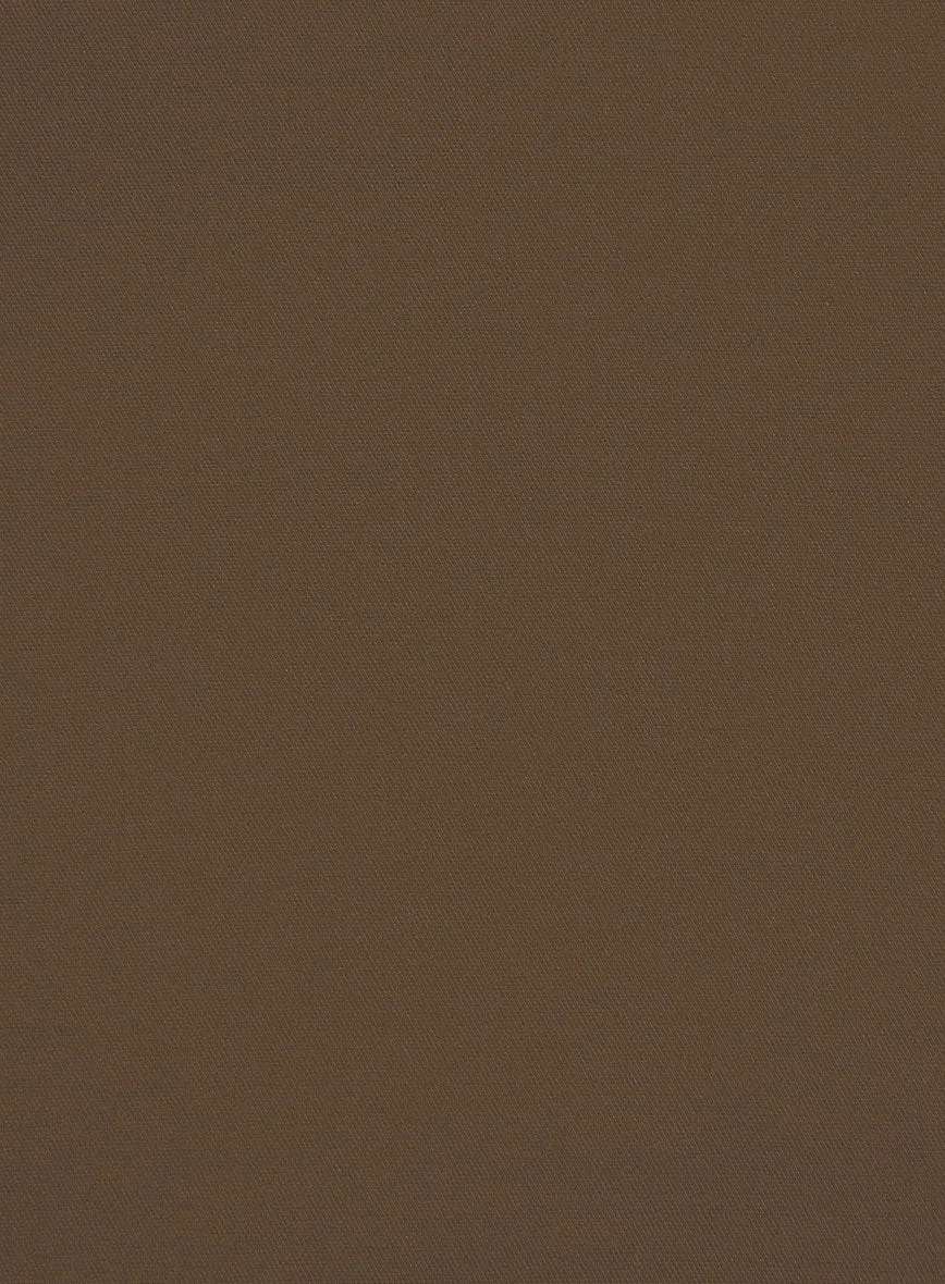 Brown Stretch Chino Pants