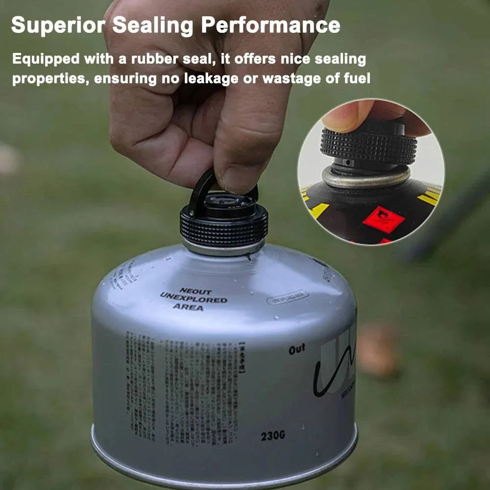 Camping Gas Tanks Cap Lightweight Flat Gas Canister Cover Aluminum Protective Cap with Magnet for Cassette or Alpine Gas Tanks