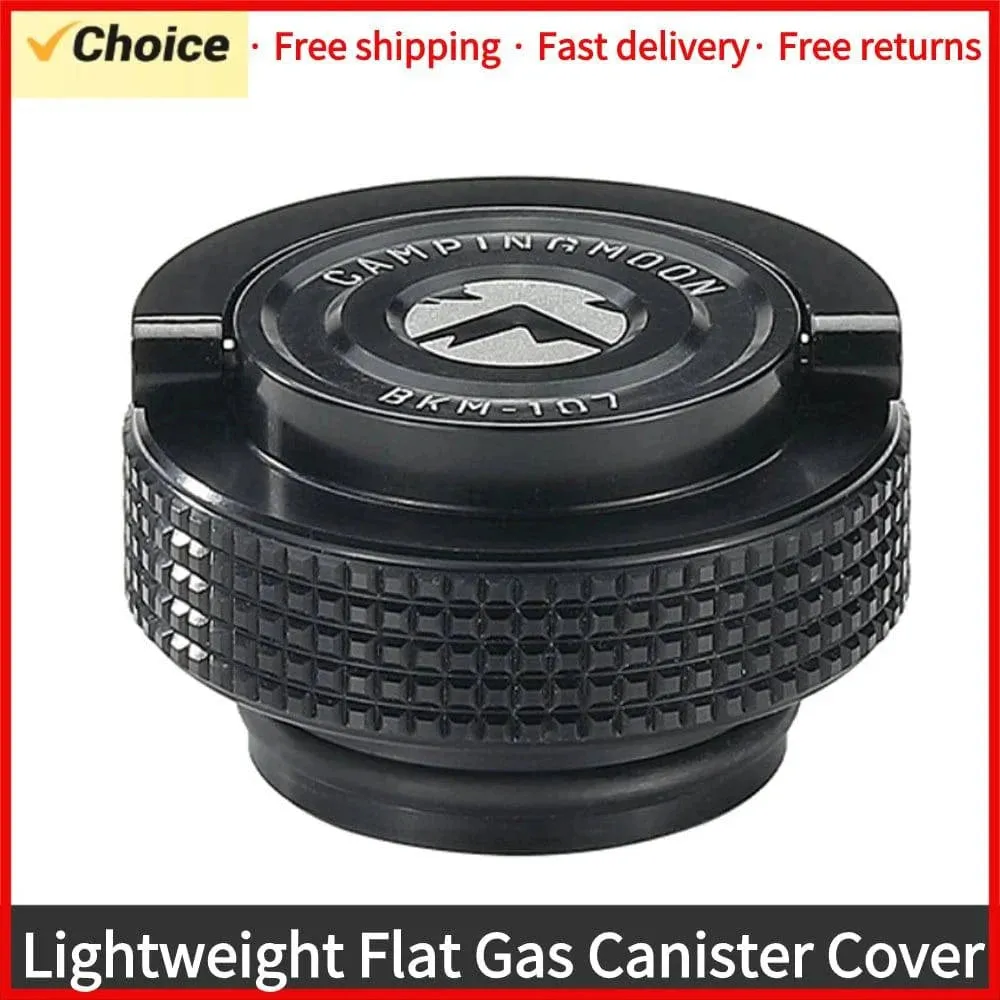 Camping Gas Tanks Cap Lightweight Flat Gas Canister Cover Aluminum Protective Cap with Magnet for Cassette or Alpine Gas Tanks