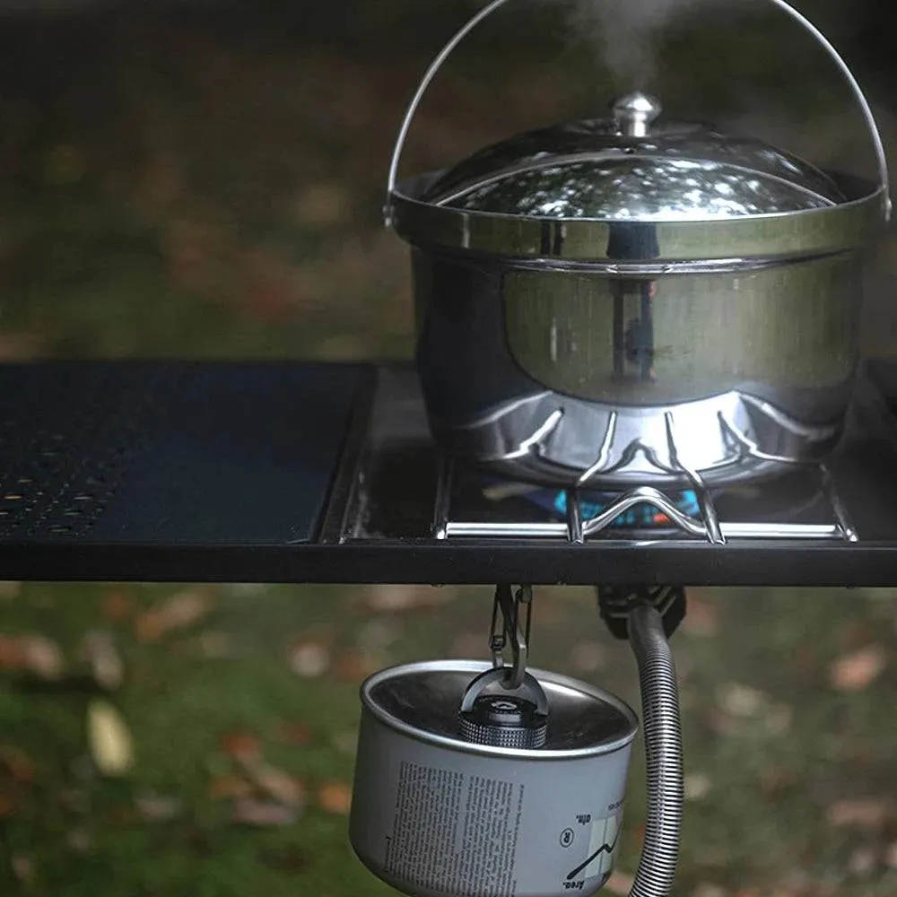 Camping Gas Tanks Cap Lightweight Flat Gas Canister Cover Aluminum Protective Cap with Magnet for Cassette or Alpine Gas Tanks