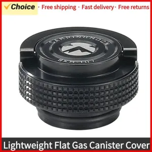 Camping Gas Tanks Cap Lightweight Flat Gas Canister Cover Aluminum Protective Cap with Magnet for Cassette or Alpine Gas Tanks