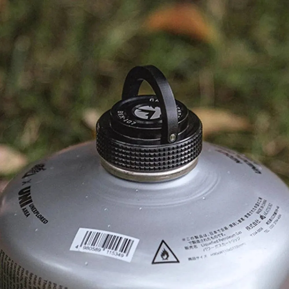 Camping Gas Tanks Cap Lightweight Flat Gas Canister Cover Aluminum Protective Cap with Magnet for Cassette or Alpine Gas Tanks