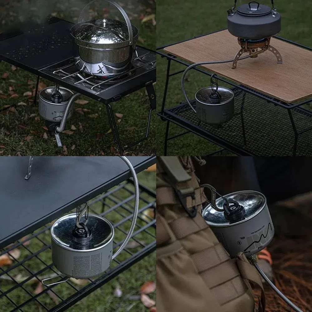Camping Gas Tanks Cap Lightweight Flat Gas Canister Cover Aluminum Protective Cap with Magnet for Cassette or Alpine Gas Tanks