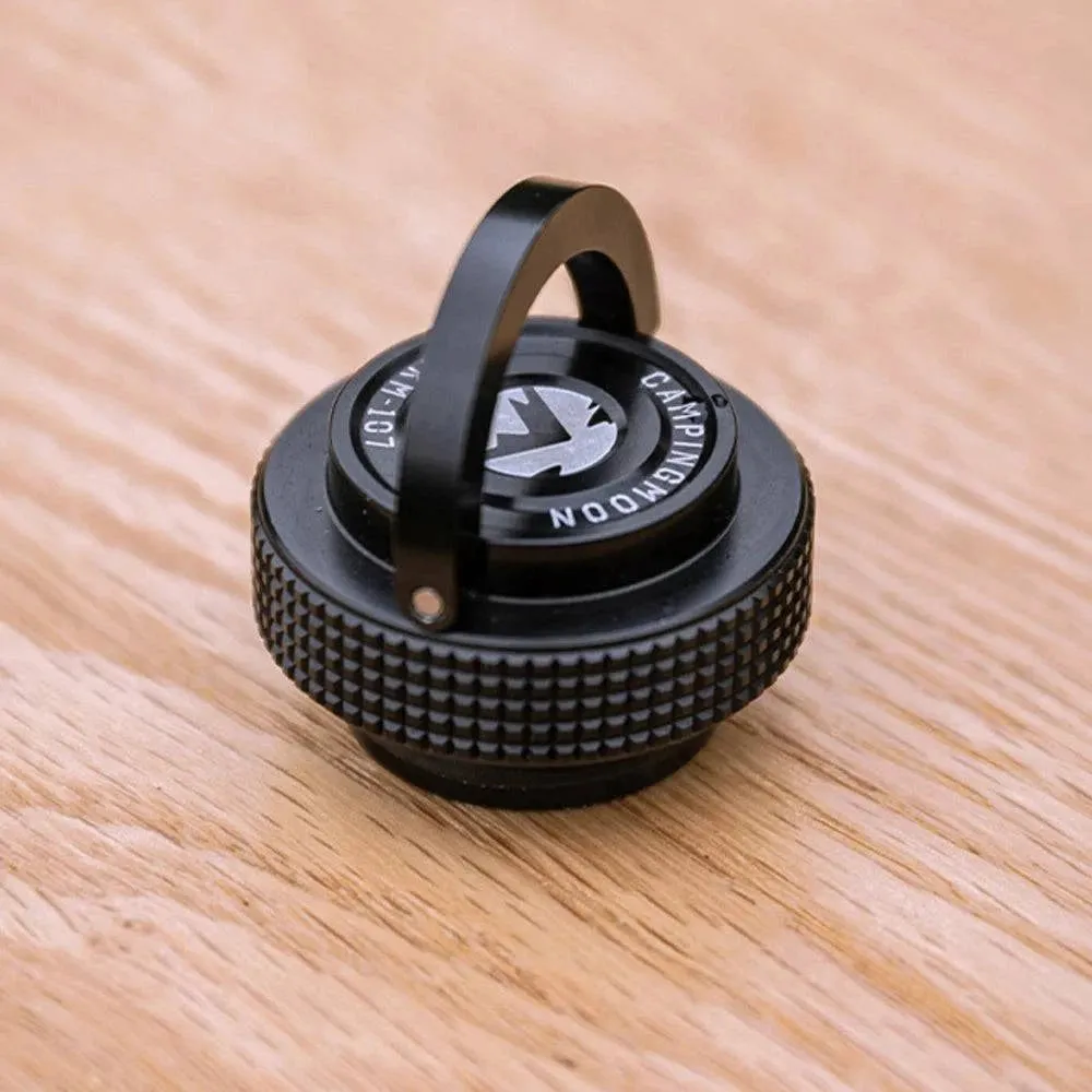 Camping Gas Tanks Cap Lightweight Flat Gas Canister Cover Aluminum Protective Cap with Magnet for Cassette or Alpine Gas Tanks