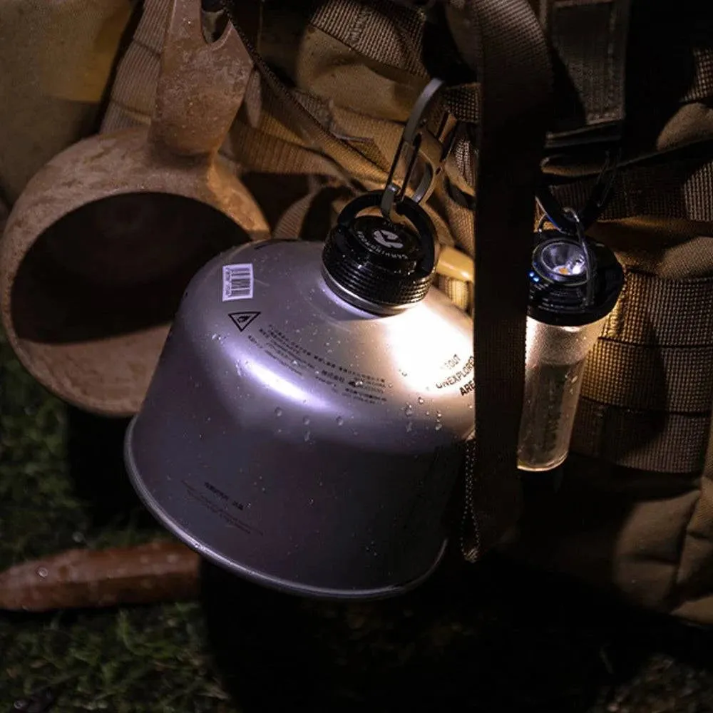 Camping Gas Tanks Cap Lightweight Flat Gas Canister Cover Aluminum Protective Cap with Magnet for Cassette or Alpine Gas Tanks