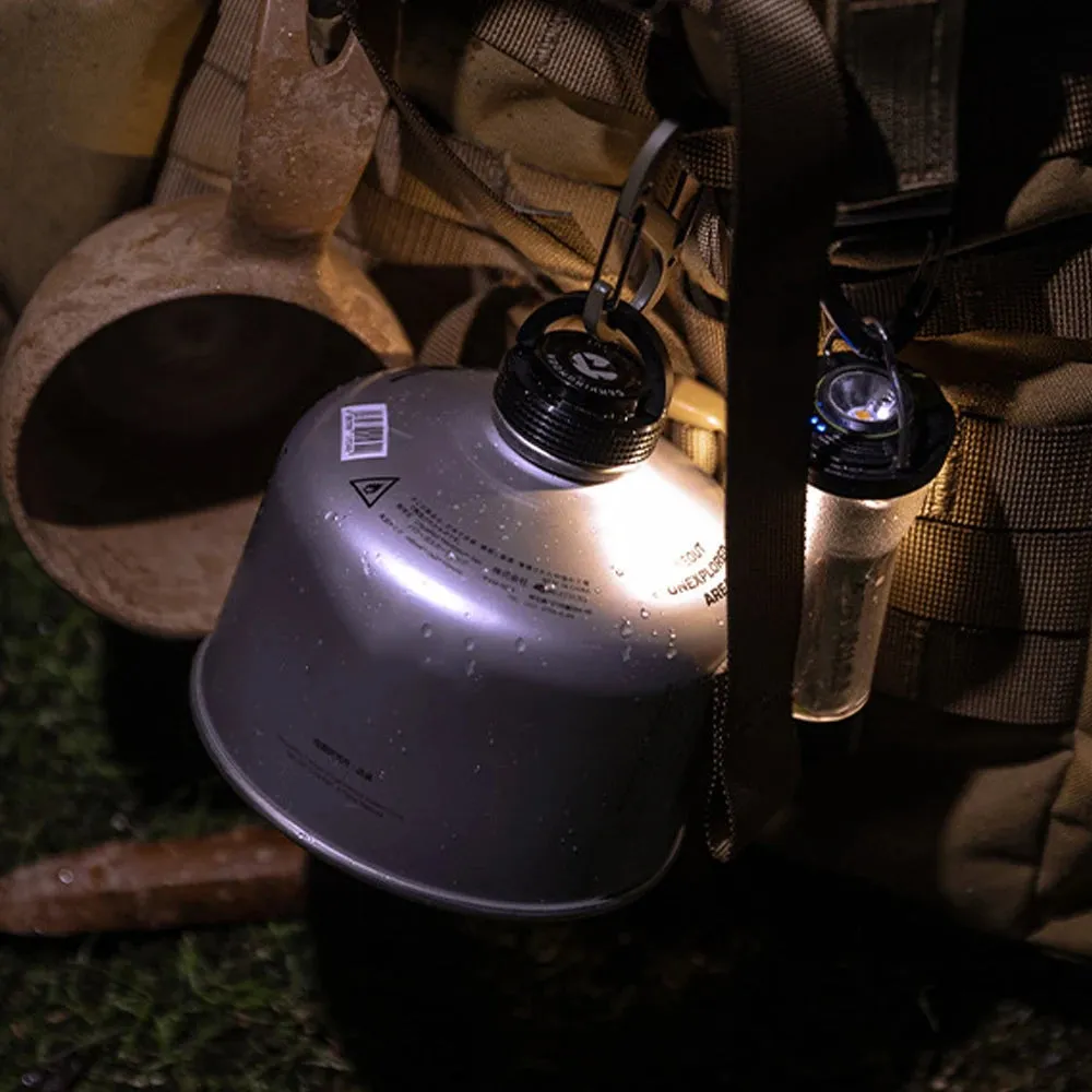 CAMPINGMOON Camping Gas Tanks Cap Lightweight Flat Gas Canister Cover Aluminum Sealed Protective Cap with Magnet for  Gas Tanks
