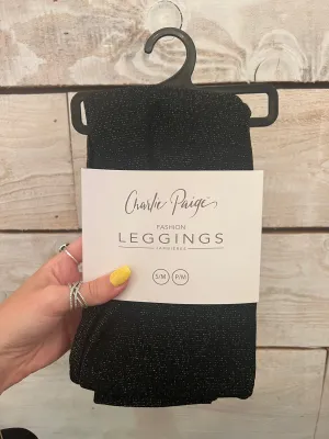 Charlie Paige - Black Shimmer Leggings
