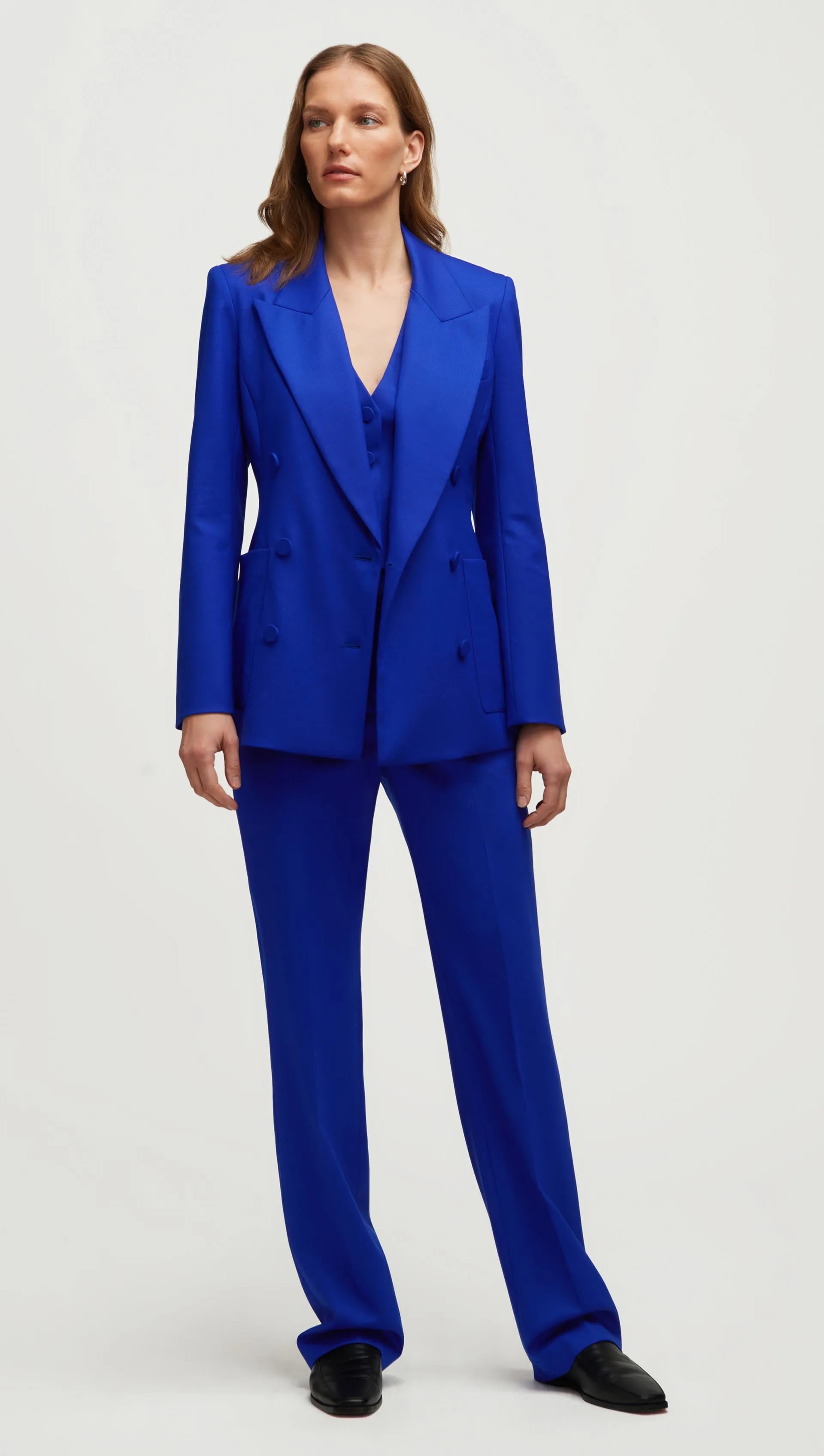 Chelsea Blazer in Seasonless Wool | Lapis