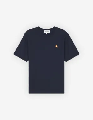 Chillax Fox Patch Regular Tee Shirt Ink Blue