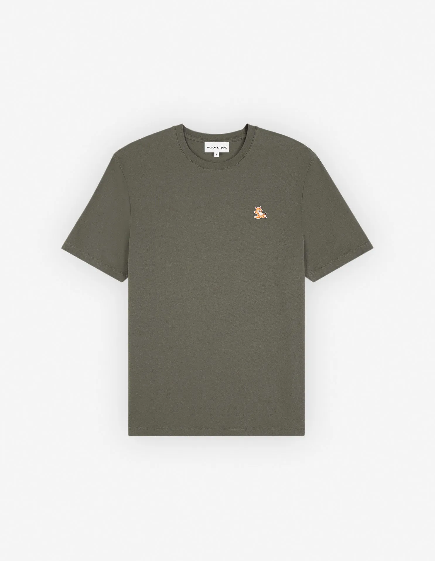 Chillax Fox Patch Regular Tee Shirt Military Green