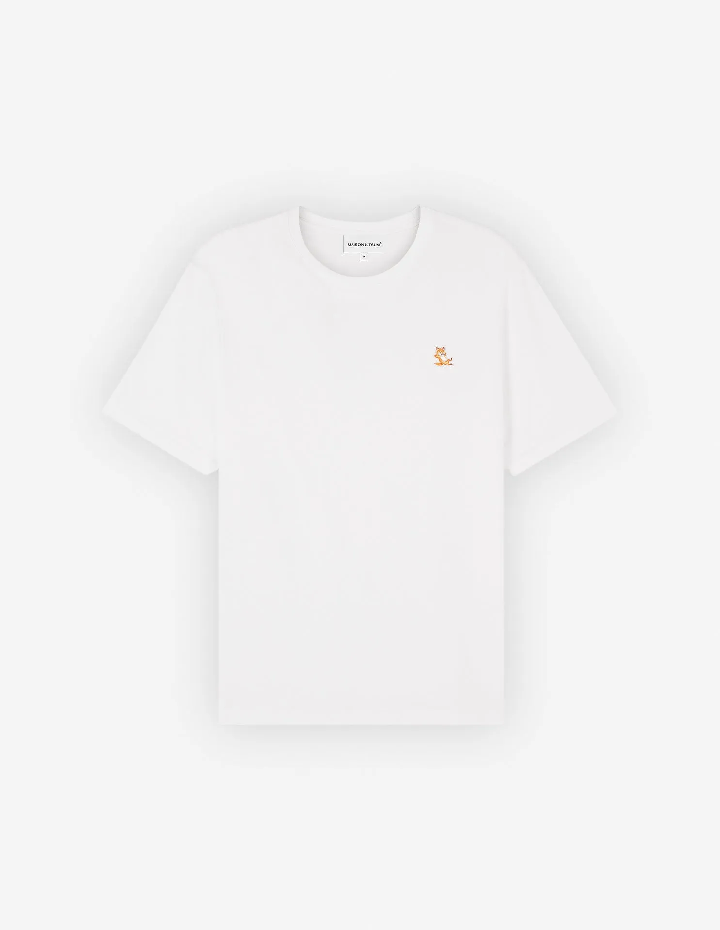 Chillax Fox Patch Regular Tee Shirt White