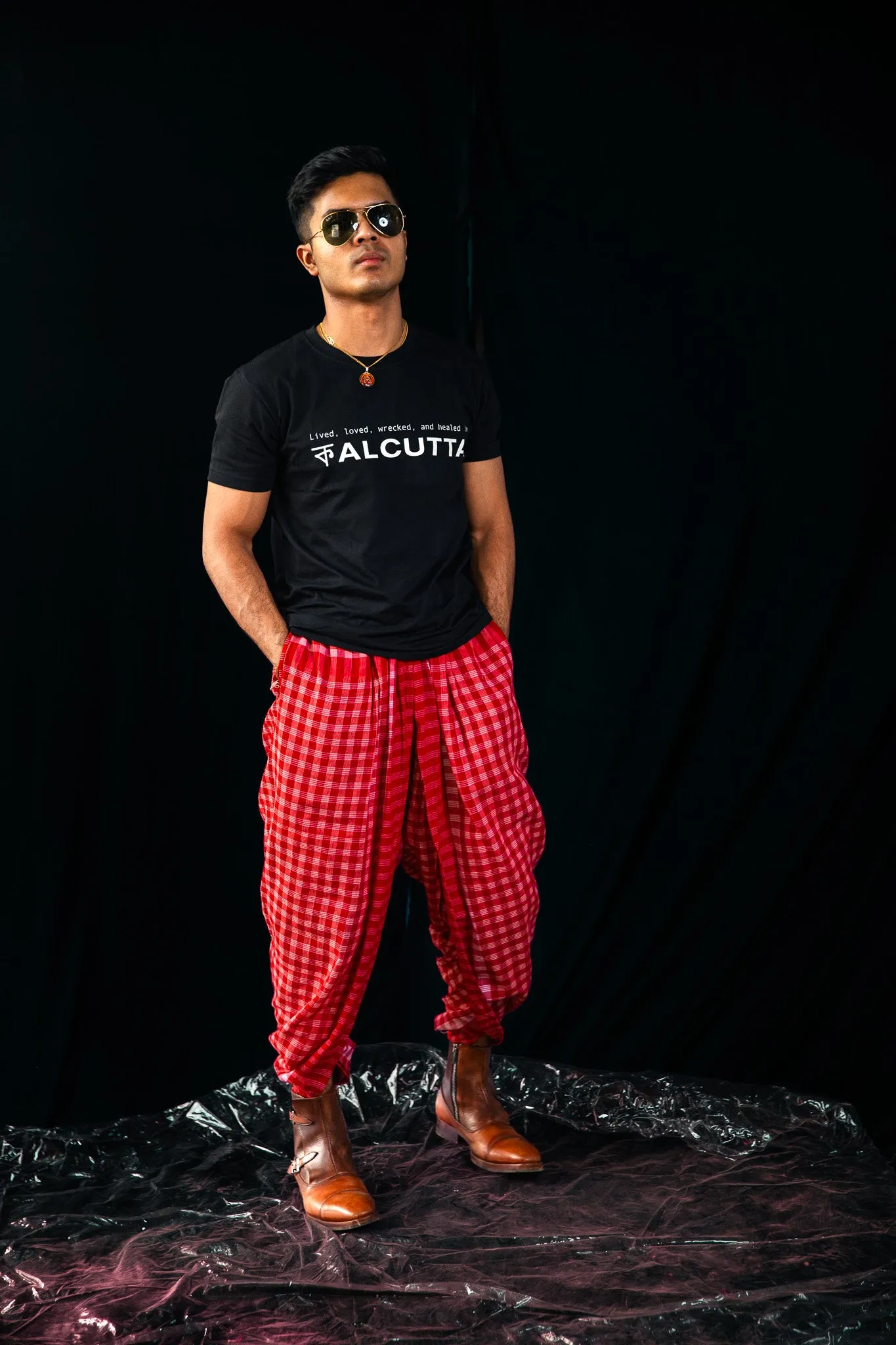 Classic Red Dhoti