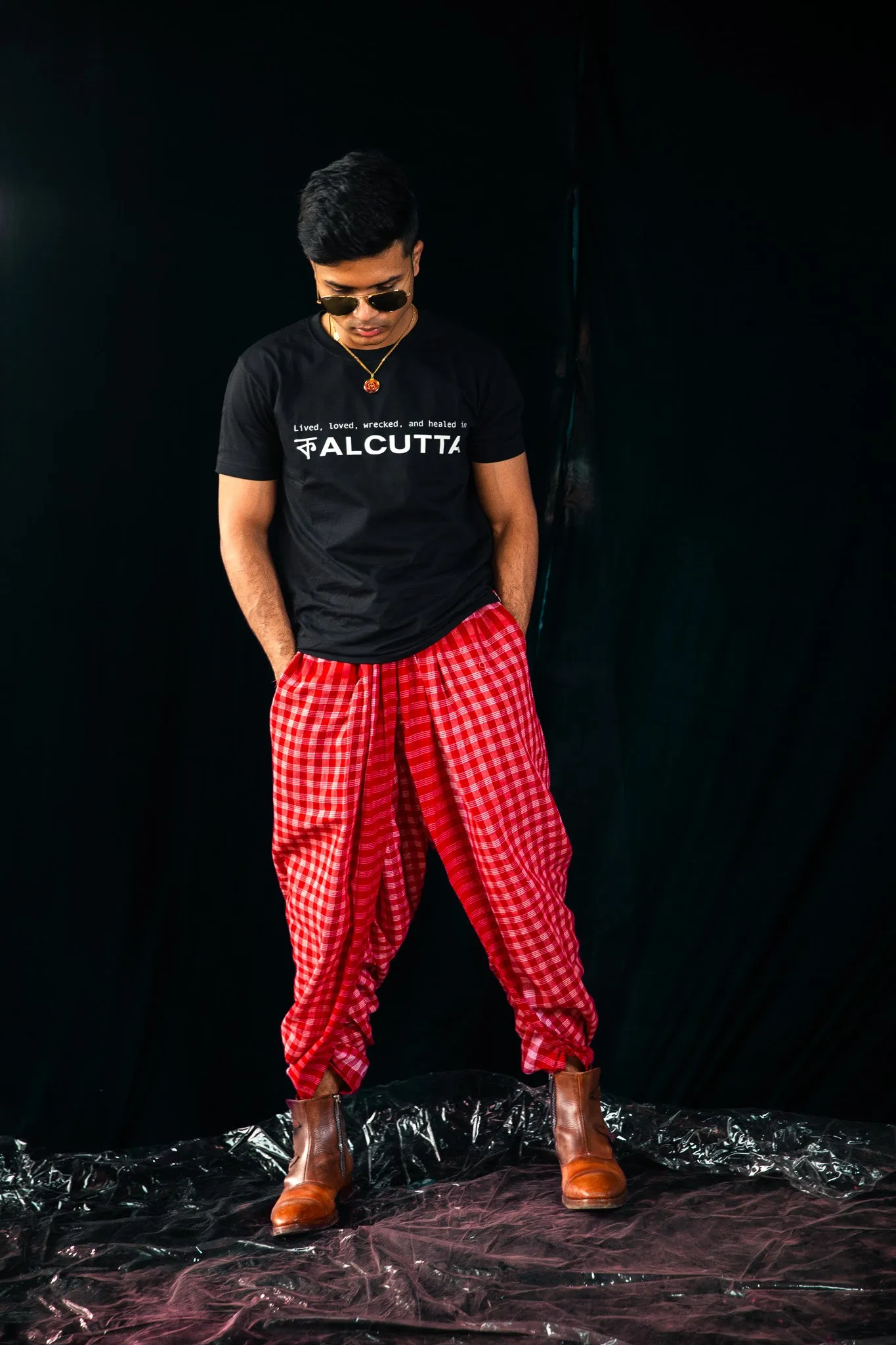 Classic Red Dhoti