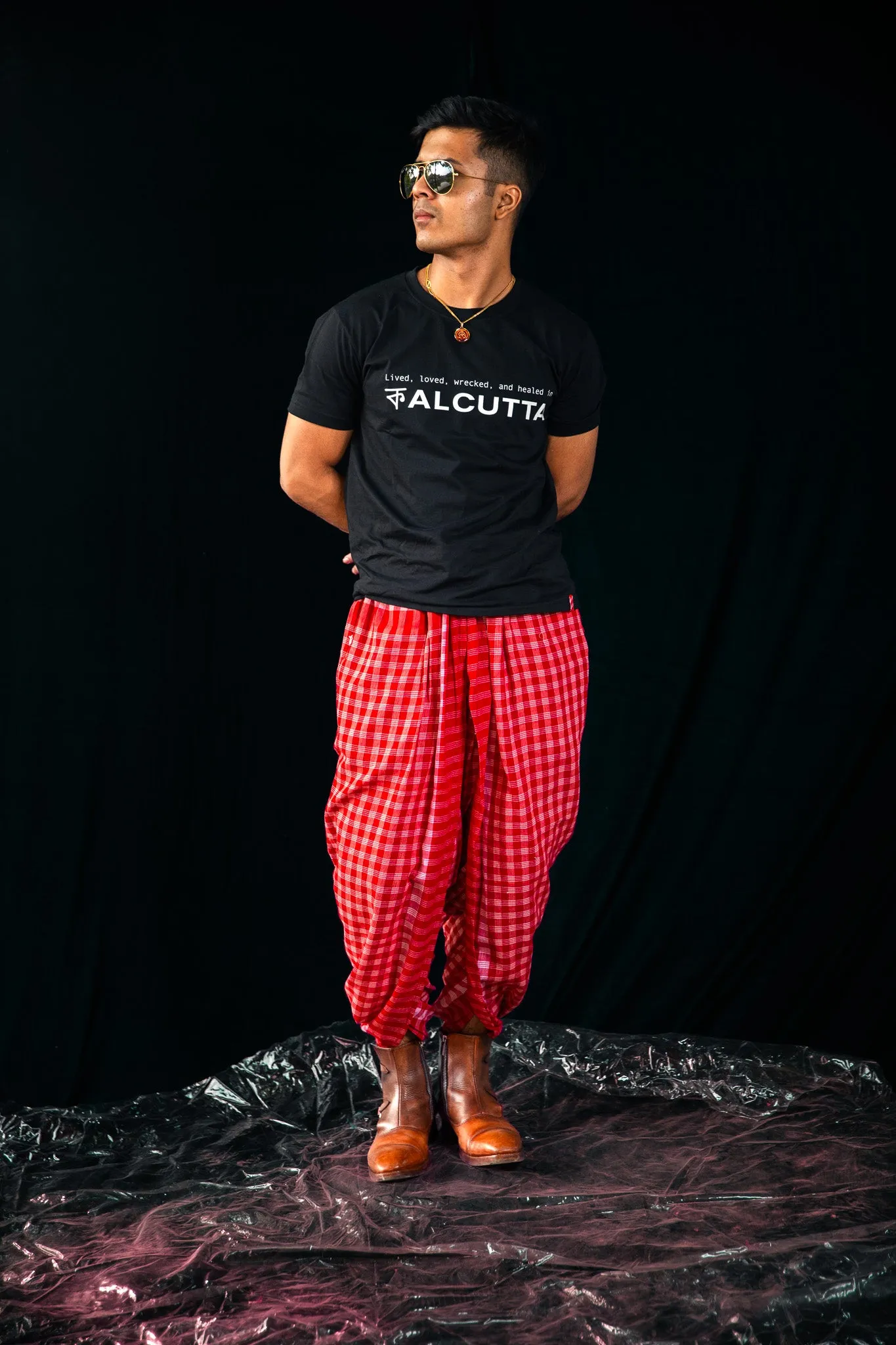 Classic Red Dhoti