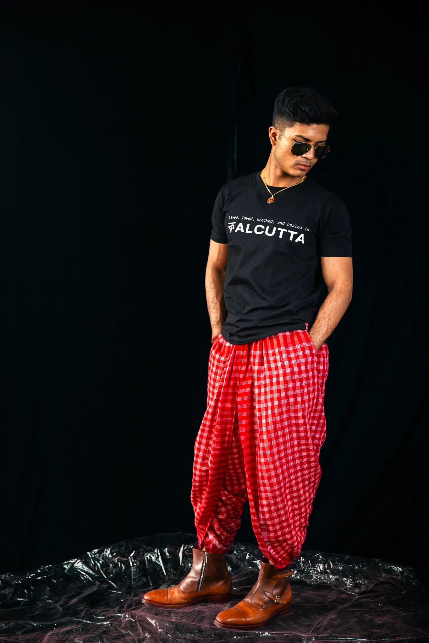 Classic Red Dhoti