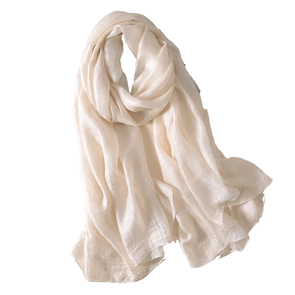 Creamy White Fashion Scarf