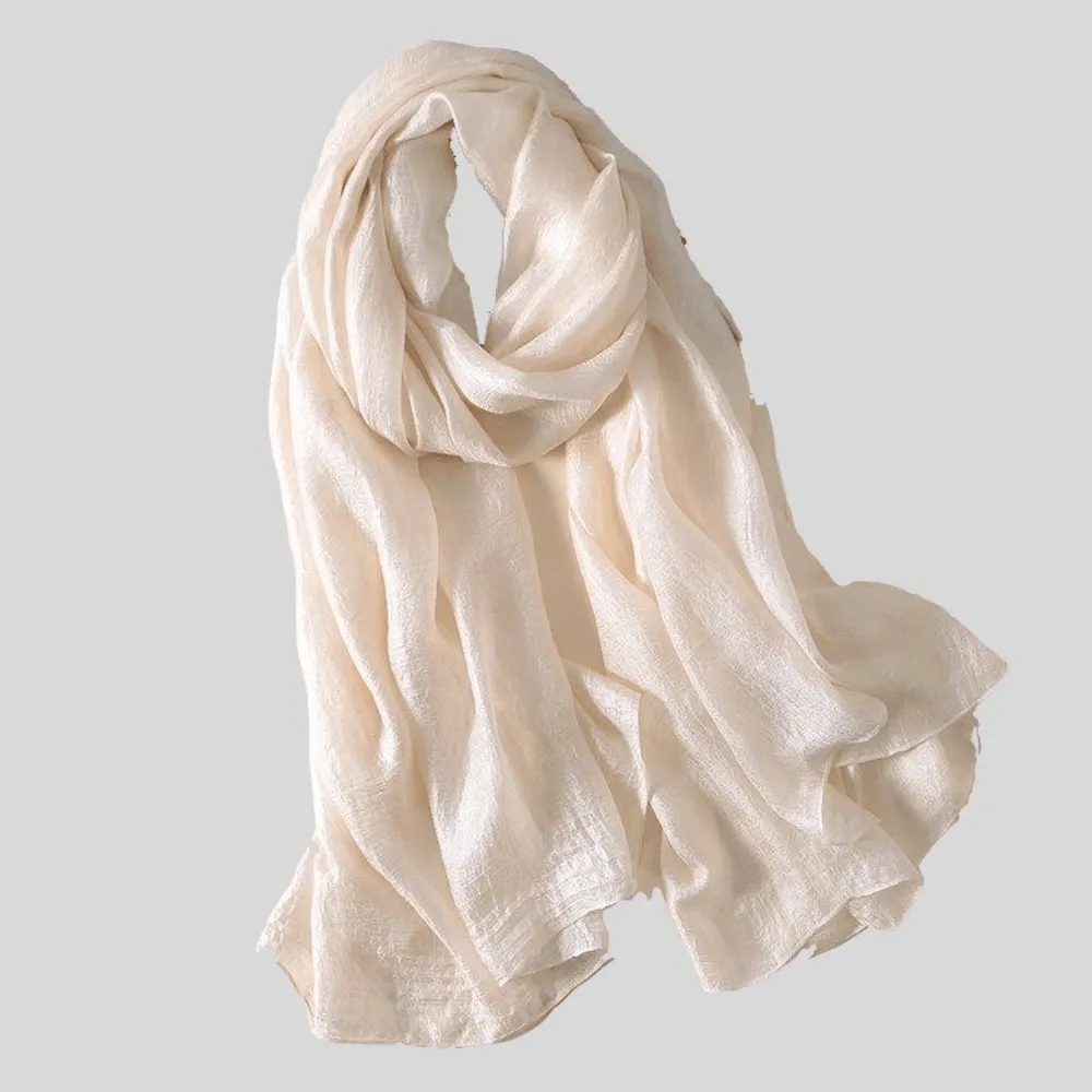 Creamy White Fashion Scarf
