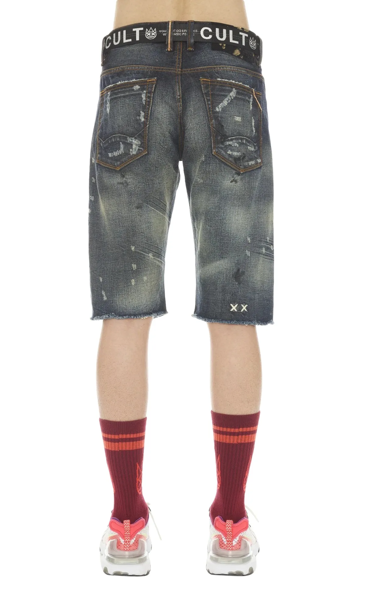 Cult of Individuality Men's Rocker Stretch Short with Belt