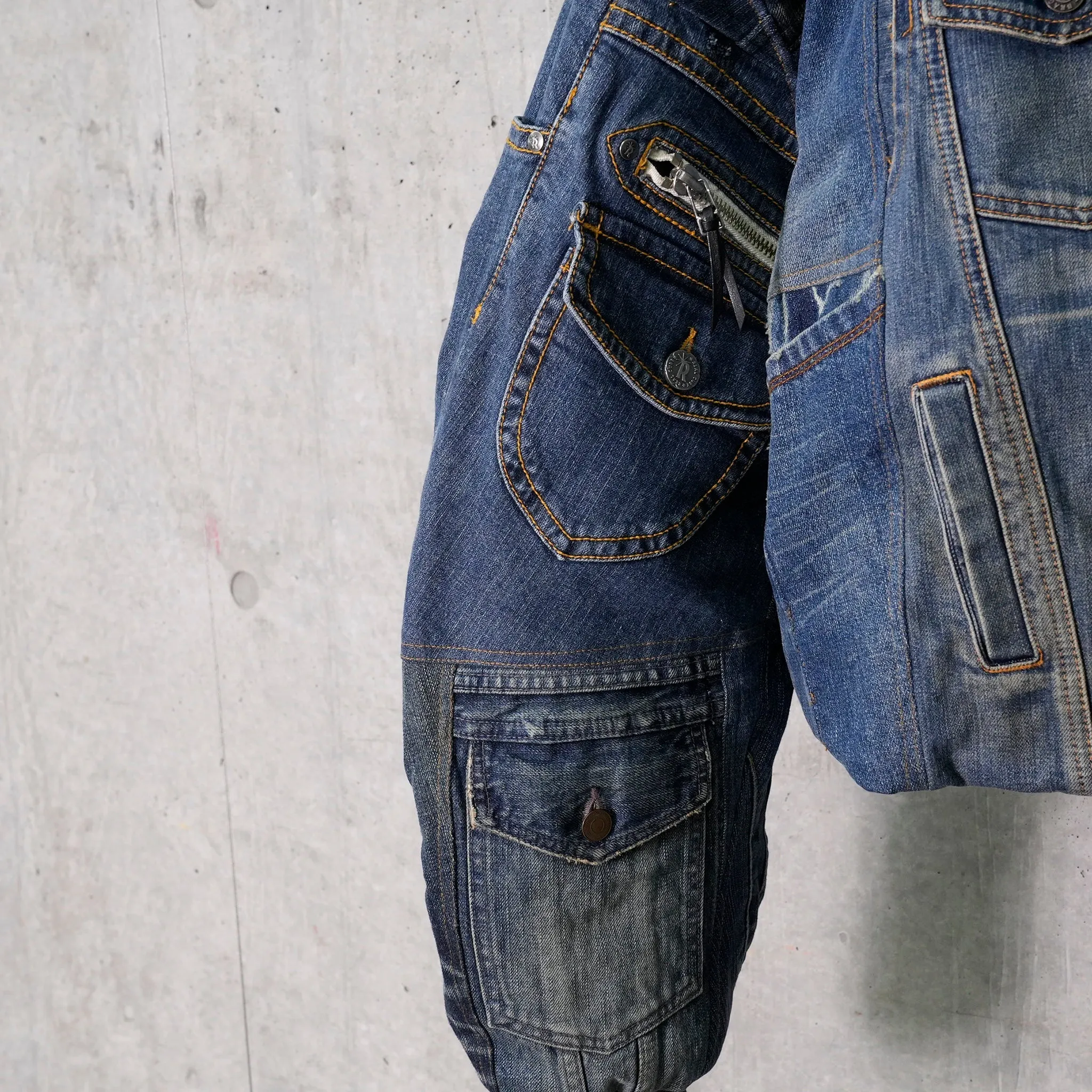 DENIM PADDED JACKET / 048/BLUE