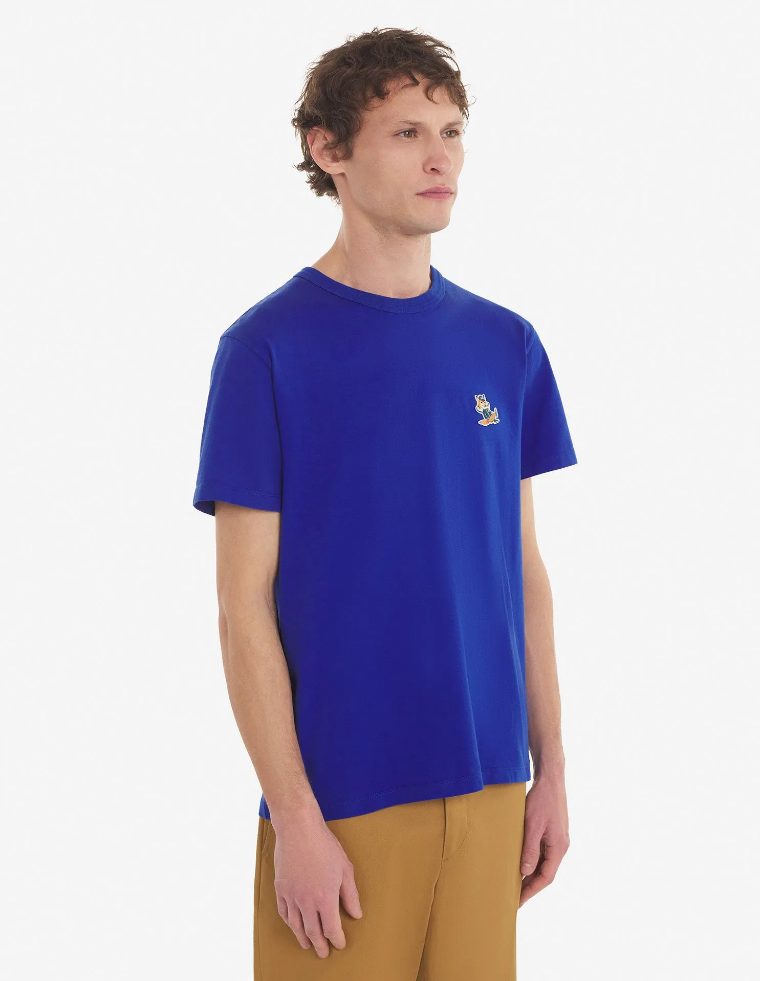 Dressed Fox Patch Classic Tee Deep Blue
