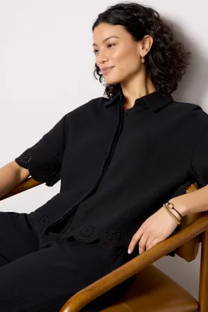 Eden Gauze Eyelet Top