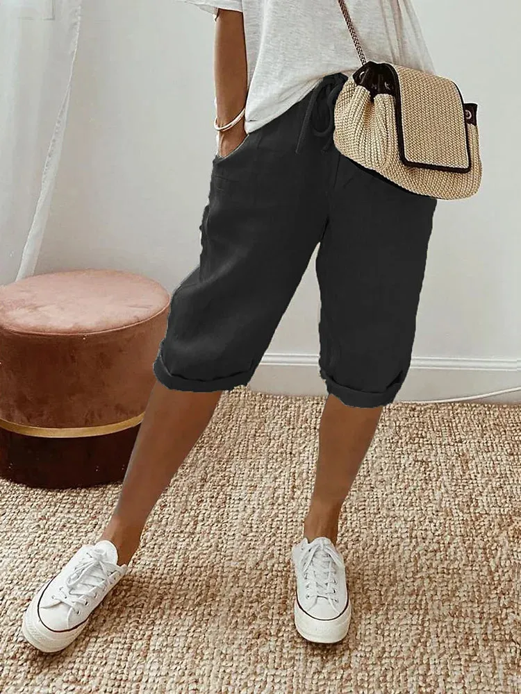 EVA - Cotton-Linen Women's Shorts