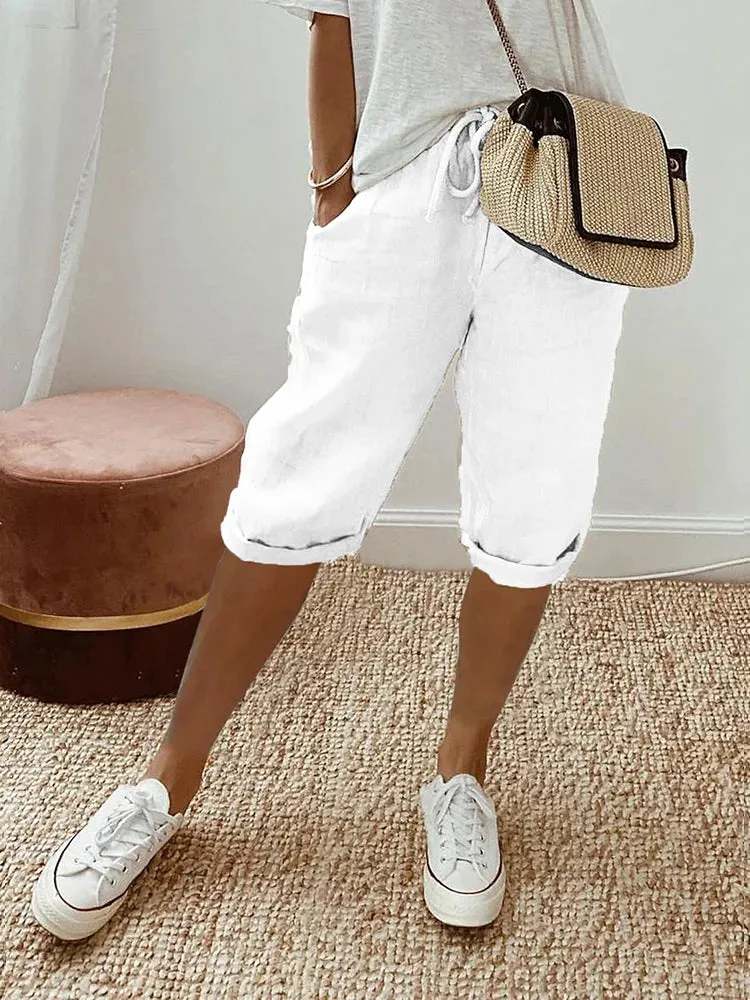 EVA - Cotton-Linen Women's Shorts