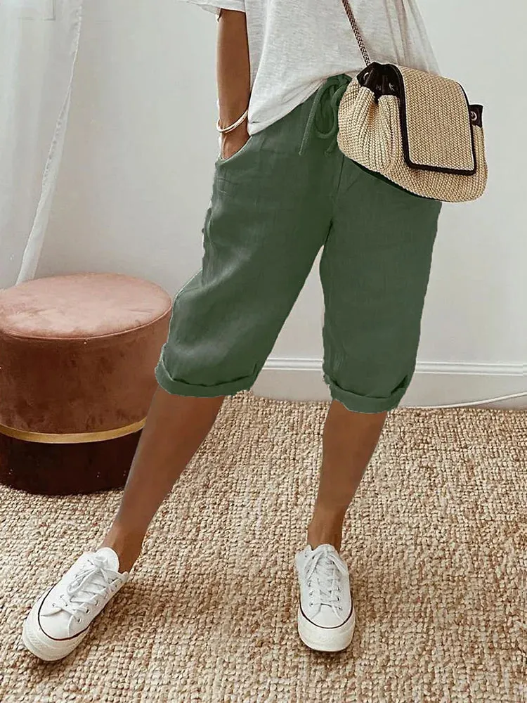 EVA - Cotton-Linen Women's Shorts