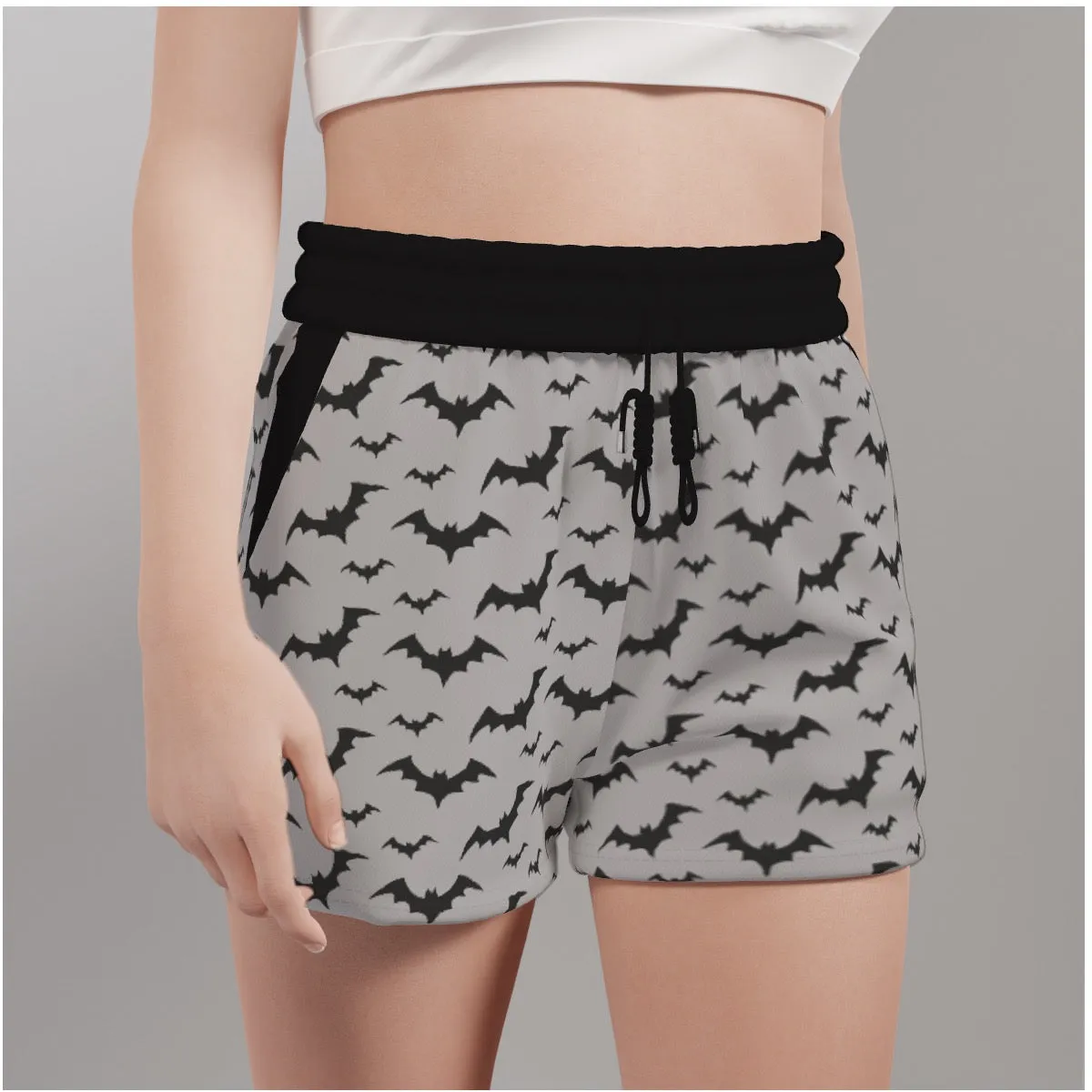 Grey Bats Casual Shorts