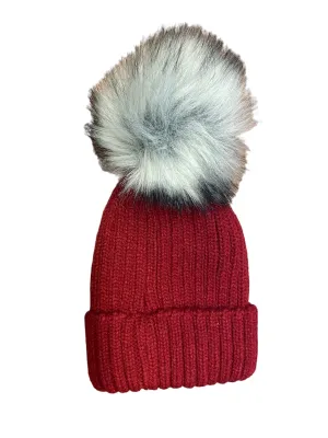Hat Rib Pompom