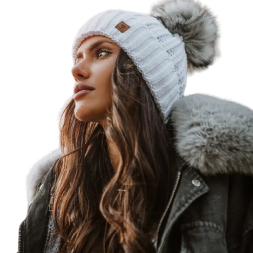 Hat Rib Pompom