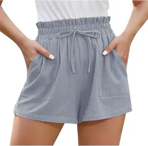 High Waisted Shorts for Women Dressy Casual Summer Shorts with Pockets