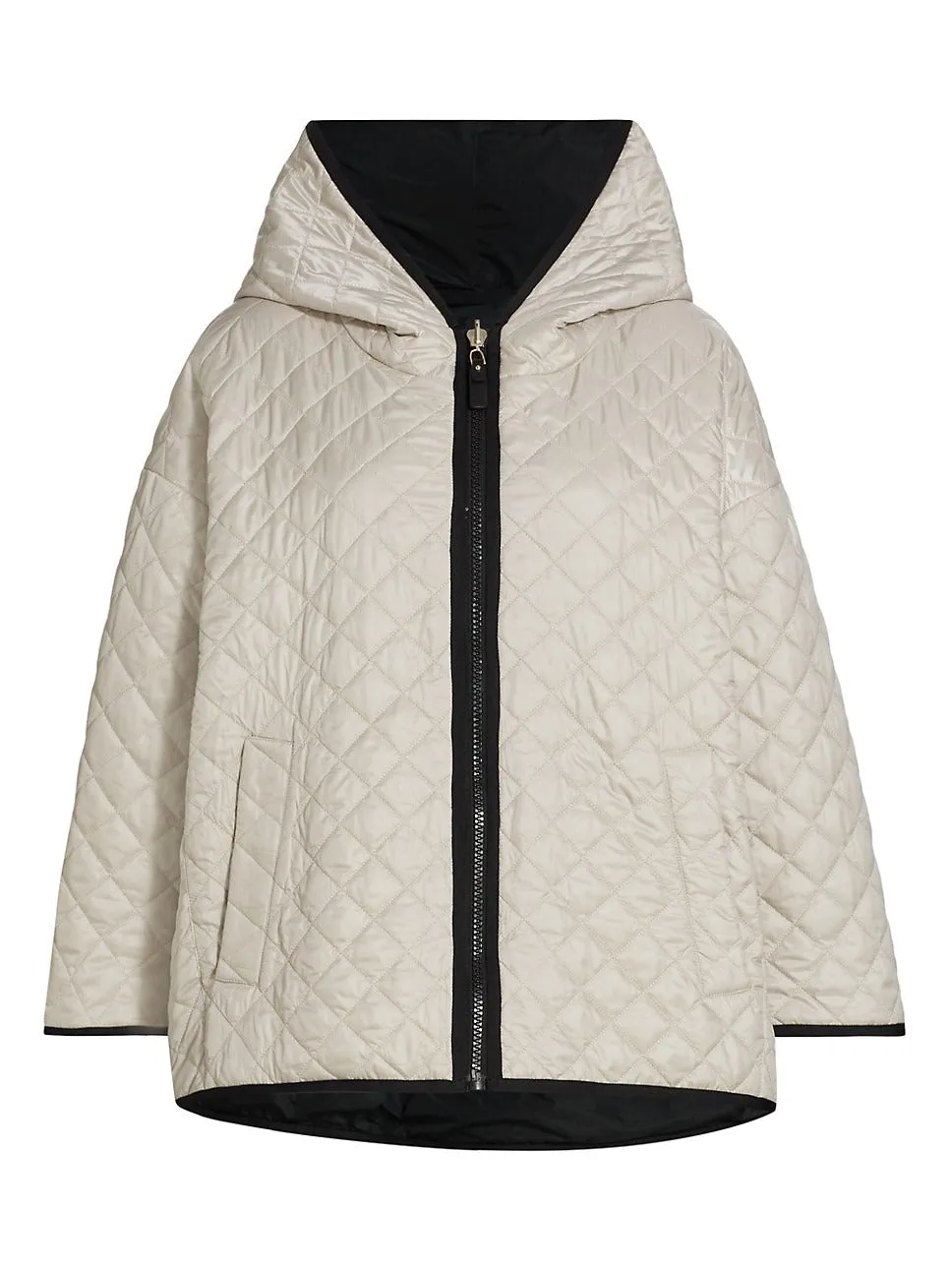 ice reversible short padded jacket