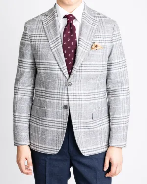 Italian Grey Plaid Sportcoat