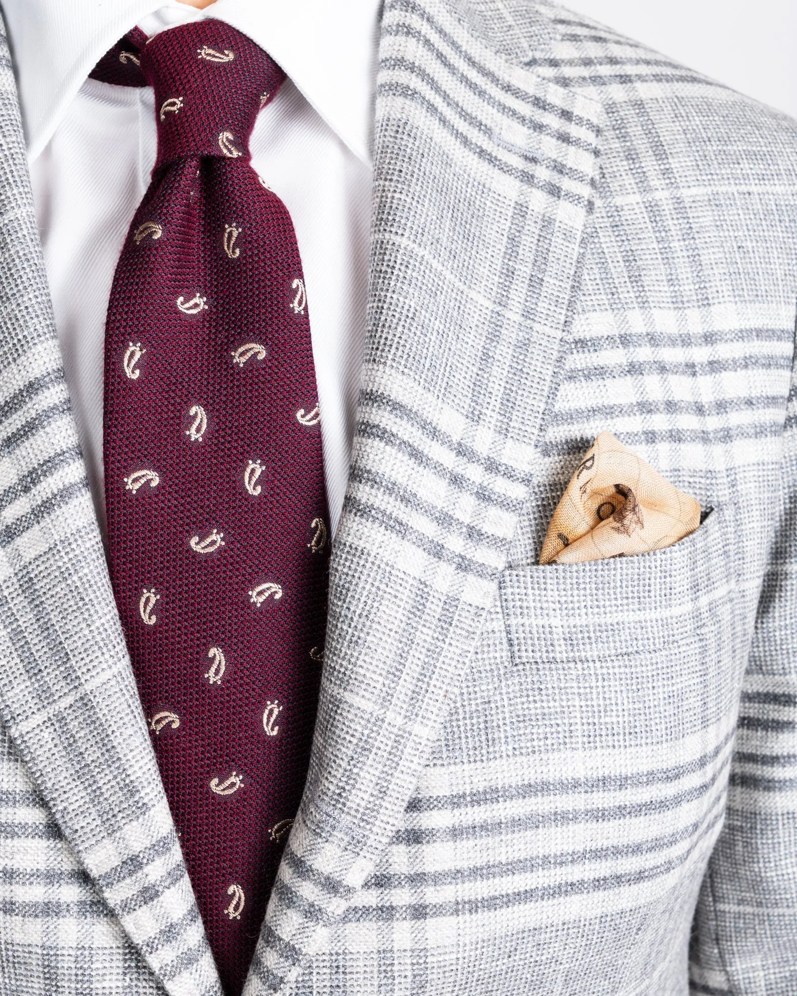 Italian Grey Plaid Sportcoat