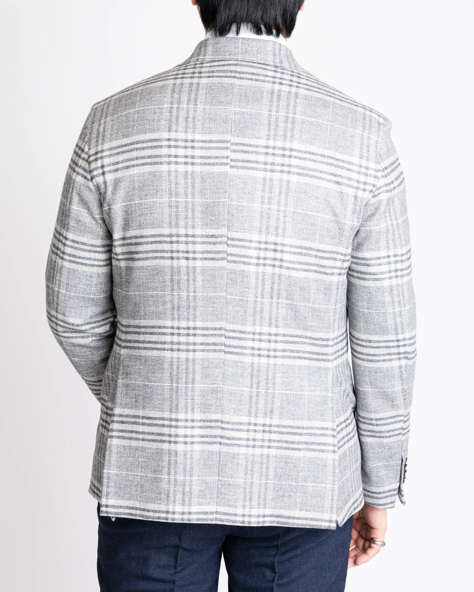 Italian Grey Plaid Sportcoat