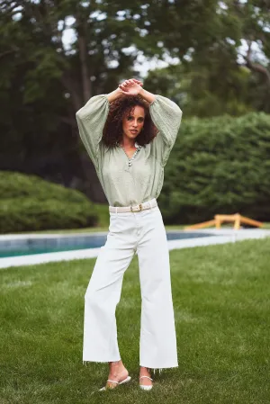 Ivy Blouse - Light Green by RosewaterHouse