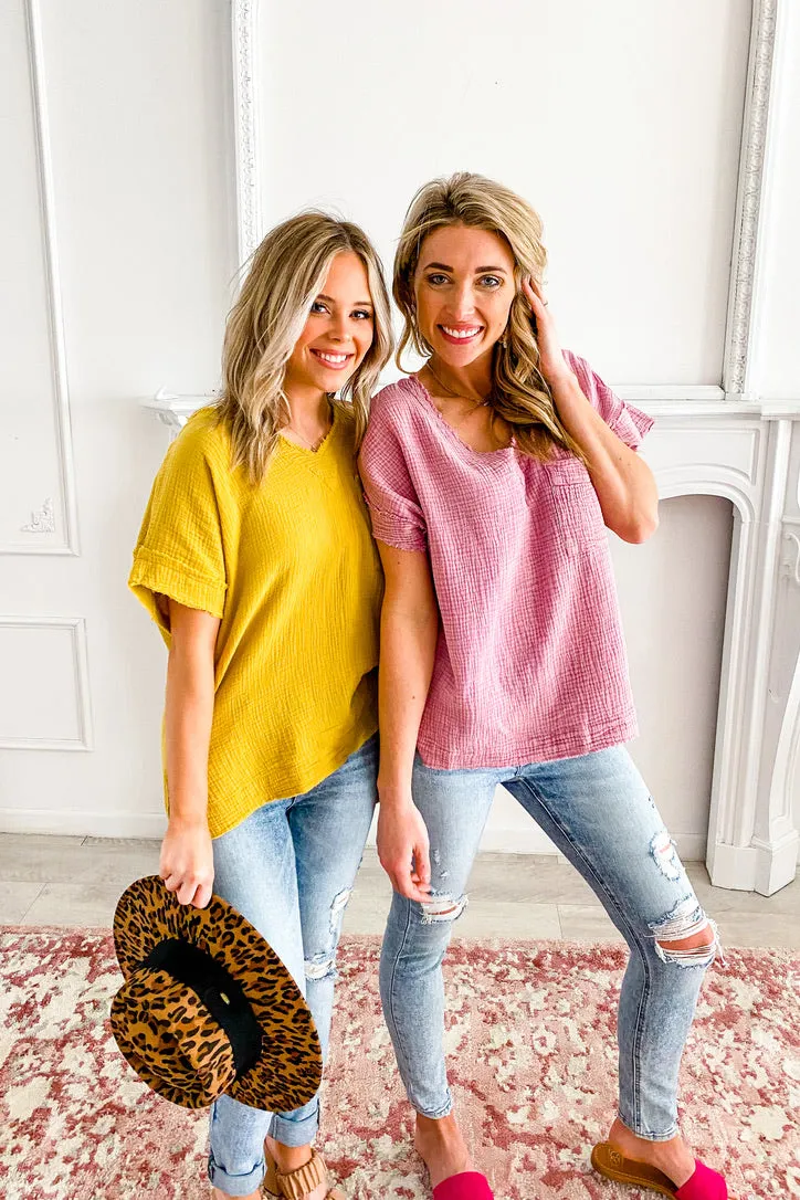 Keep It Breezy Gauze Top | TWO COLORS